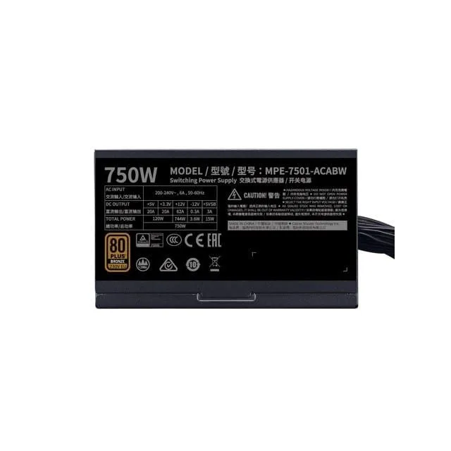Cooler Master MWE Bronze 750W V2 80+ Bronze — image 3
