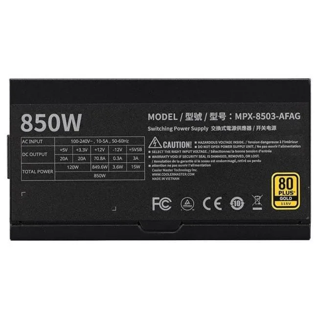 Cooler Master MWE 850W V3 80+ Gold Modularny — image 6