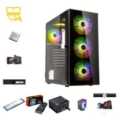 Custom Gaming PC - Ryzen 7 5700X, RX 9060 XT, 32GB DDR4, 1TB NVMe