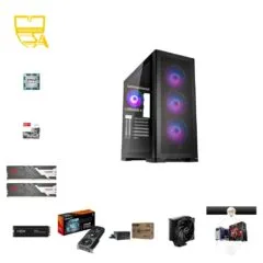 Custom Gaming PC - Ryzen 5 9600X, Radeon RX 9060 XT, 32GB DDR5, 1TB NVMe