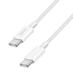 LogiLink USB-C 1.5m w nylonowym oplocie biały