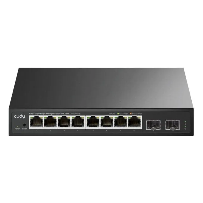 Cudy Switch Gigabit Ethernet Cloud Easy-Managed 8-Port + 2SFP GS108ES2 — image 1