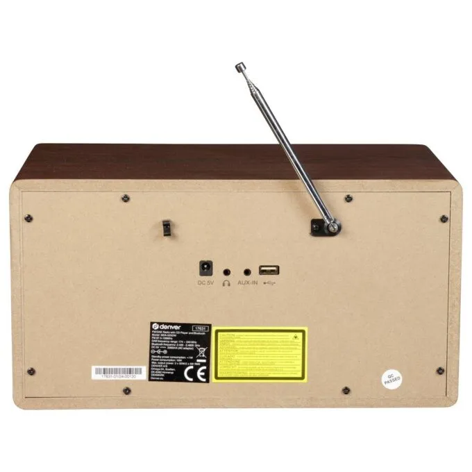 Denver Music System BT DAB+/FM MDA-525DW DARK WOOD — image 8
