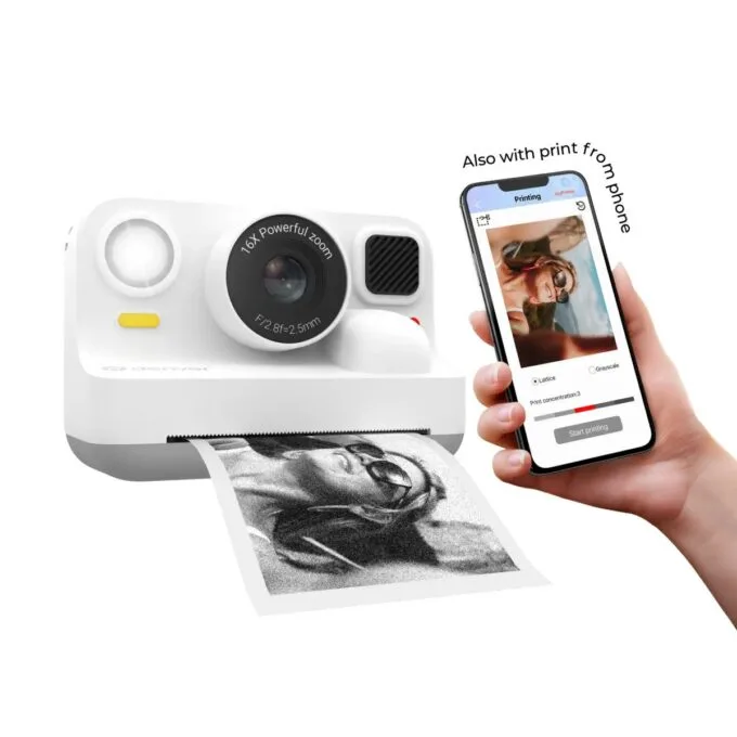 Denver Kids Photo Digital Camera 48MP Thermal Printer & BT Print KPC-1374BTW White — image 2