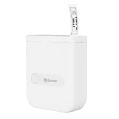 Denver MBP-16W Mini Thermal Label Printer with Bluetooth, Prints via Phone APP, Including 4x Label Rolls