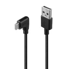 LINDY USB 2.0 Typ A an C Kabel, 90° gewinkelt 0,5m