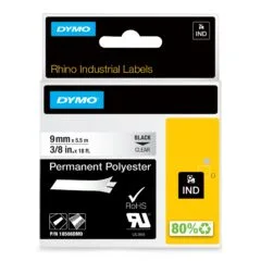 Dymo Rhino-Band Industrie Polyesteretiketten, 9 mm x 5.5 m