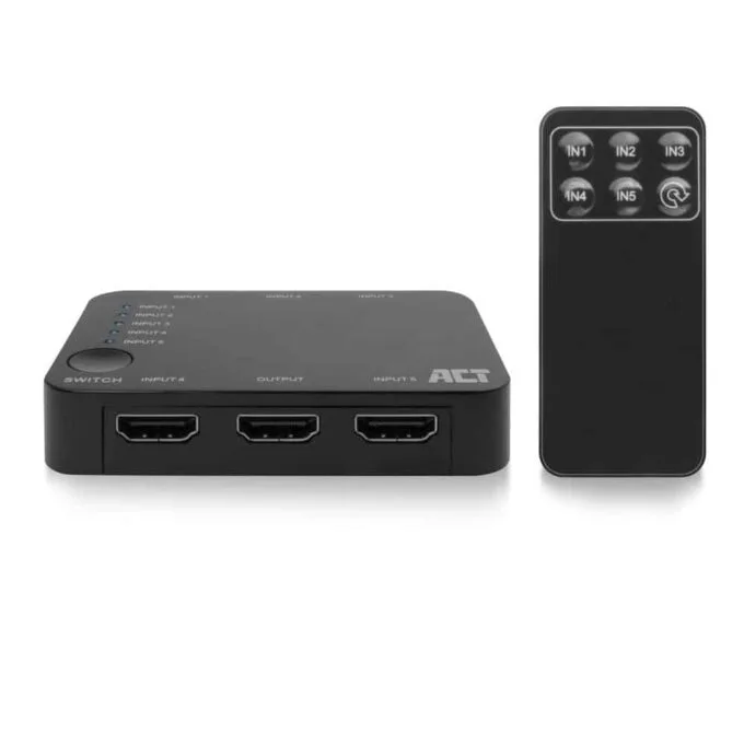 AC7841 HDMI SWITCH 5 INPUTS, 1 OUTPIT 4K @60Hz SUPPORT ACT — image 1