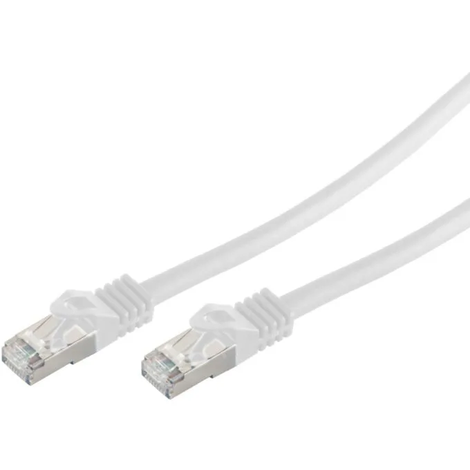 Patchkabel CAT7 RJ45 S/FTP PiMF 0,25m Weiß — image 1