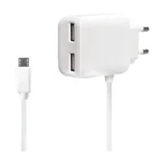 Ladegerät 240V 2+1xUSB 2,1A white LogiLink