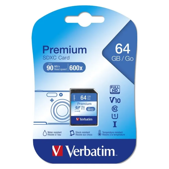 CARD 64GB Verbatim XC Premium Class 10 retail — image 2