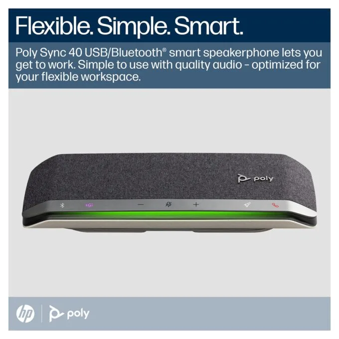 Poly Sync 40+ Microsoft Teams Bluetooth/USB-A inkl. BT600-Adapter — image 2