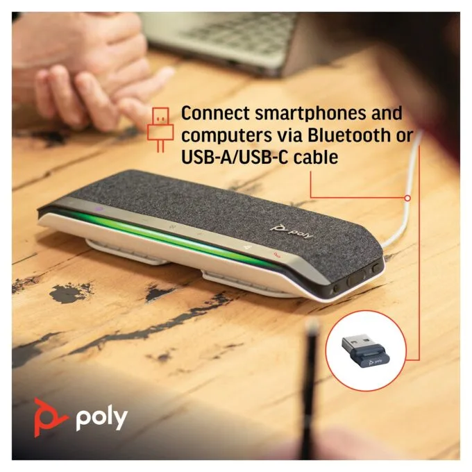 Poly Sync 40+ Microsoft Teams Bluetooth/USB-A inkl. BT600-Adapter — image 6