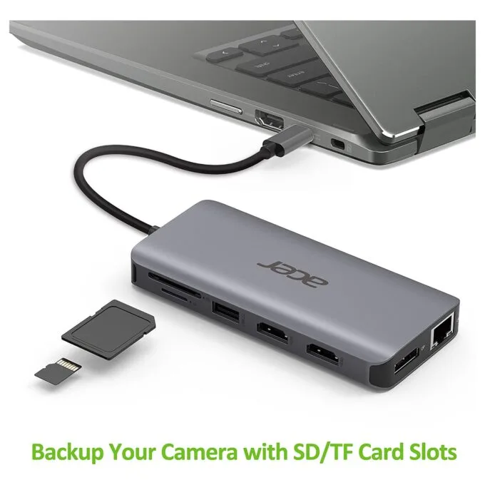 D Acer 12-in-1 Type-C Dockingstation silver grey — image 13