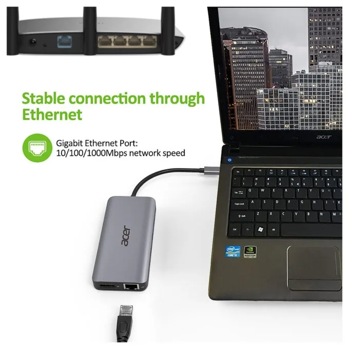 D Acer 12-in-1 Type-C Dockingstation silver grey — image 14
