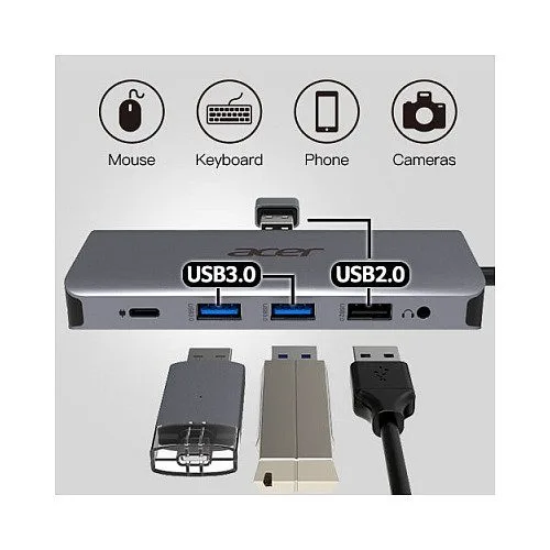 D Acer 12-in-1 Type-C Dockingstation silver grey — image 17