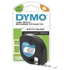 Letratag Band Plastik weiß 12 mm x 4 m