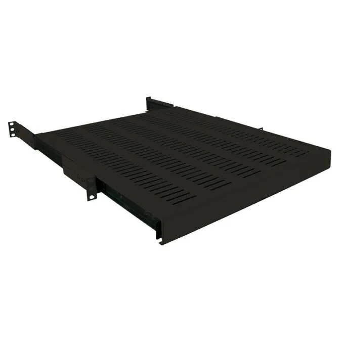 Logilink 19" Sliding Shelf for Racks with 1000mm depth, black — image 1