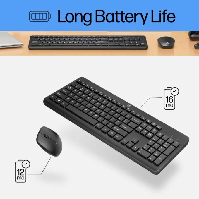 HP 230 Wireless Mouse and Keyboard Combo - French - Maus - 1.600 dpi — image 11
