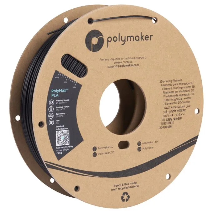 TOUGH PLA 1,75mm BLACK 3kg — image 1
