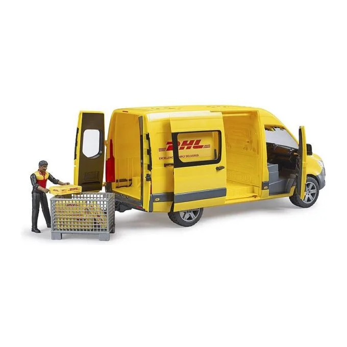 BRUDER MB Sprinter DHL mit Fahrer (gelb) — image 3