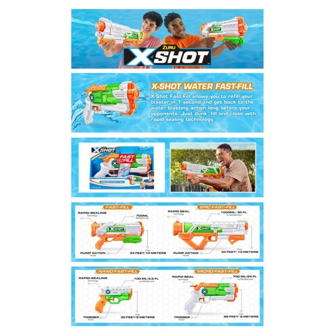 ZURU XSHOT Water - Fast-Fill Micro — image 11