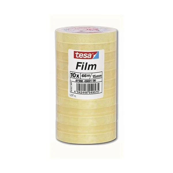tesa STANDARD Klebefilm 15 mm x 66 m transparent — image 1
