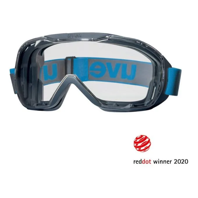 uvex Vollsichtbrille megasonic anthrazit/blau — image 2