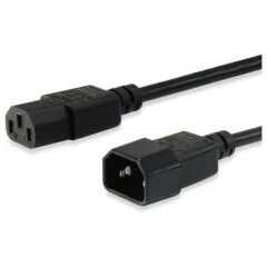 Equip Stromkabel C13 ->C14 Bu/St schwarz 1.50m