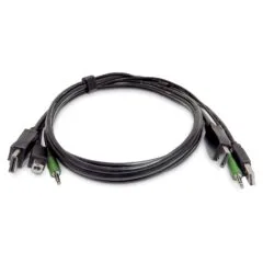 STARTECH.COM 1,8m DisplayPort KVM Kabel USB 2.0 3,5mm Audio universell kompatibles Kombikabel fur KVM Switch TAA