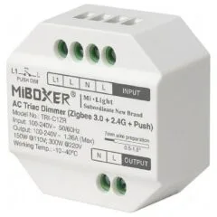 LED Dimmer Controller AC TRIAC Zigbee 3.0+2,4G+Push *Milight/Miboxer*