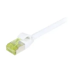 Synergy21 Patchkabel RJ45, CAT6A 500Mhz, 15m, weiss, S-STP(S/FTP), slimline rund d=4,5mm, TPE/LSZH(Superflex), AWG28, mit CAT7 Rohkabel,