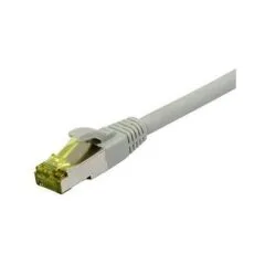 Synergy21 Patchkabel RJ45, CAT6A 500Mhz, 25m, grau, S-STP(S/FTP), TPE/LSZH(Ultraflex), AWG26, mit CAT7 Rohkabel,