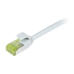 Synergy21 Patchkabel RJ45, CAT6A 500Mhz, 10m, grau, S-STP(S/FTP), slimline rund d=4,5mm, TPE/LSZH(Superflex), AWG28, mit CAT7 Rohkabel,