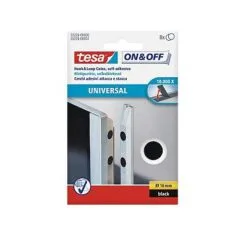 tesa On & Off® Klettpunkte schwarz