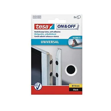tesa On & Off® Klettpunkte schwarz — image 1