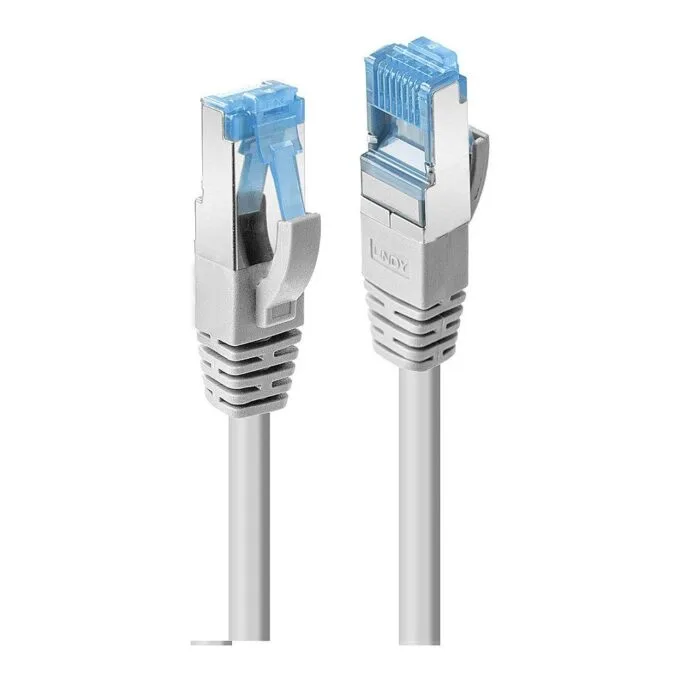 LINDY Patchkabel Cat.6A S/FTP TPE, grau 2m — image 1