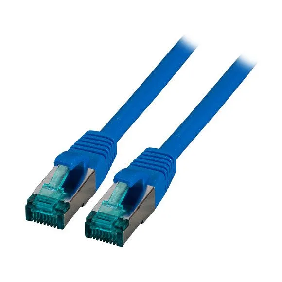 EFB RJ45 Patchkabel S/FTP Cat.6A LSZH 25.00m blau — image 1