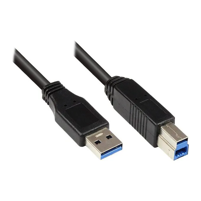 Good Connections USB3.0 Kabel A-B schwarz 0,2m — image 1