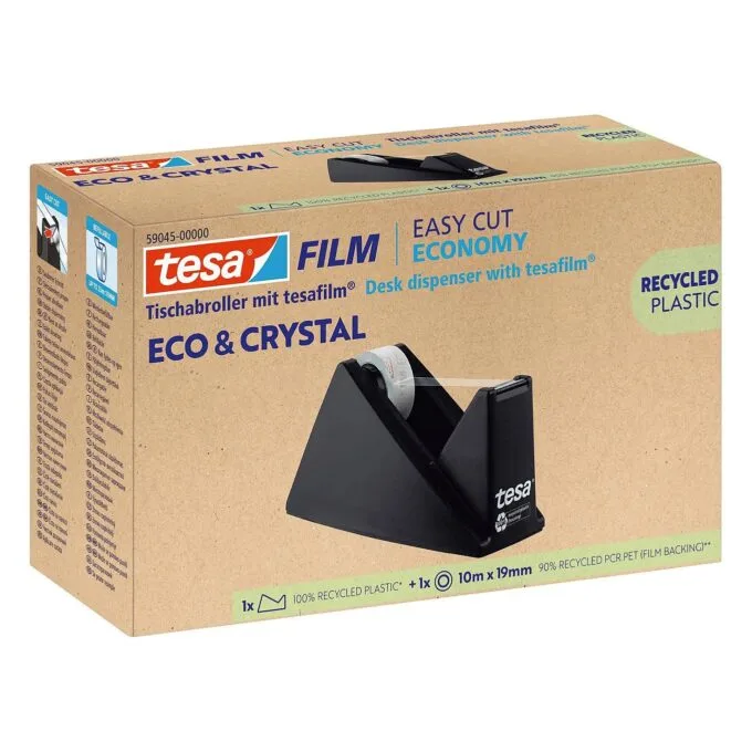 Tesa Klebefilm eco&crystal 19mm x 10m mit Abroller — image 2