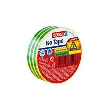 tesa Isolierbänder 15 mm x 10 m grün/gelb
