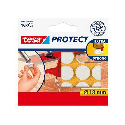tesa Protect Filzgleiter rund 18mm braun 16St. — image 1