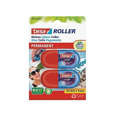 tesa Mini Klebe-Roller 6m 5mm permanent ecoLogo 2St. — image 1