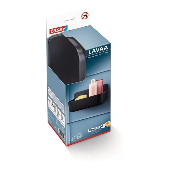 tesa Lavaa Duschkorb M mattschwarz 3kg — image 3