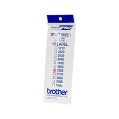 Brother ID2260 12 Aufkleber 22x60 mm (1x12 Stck.)