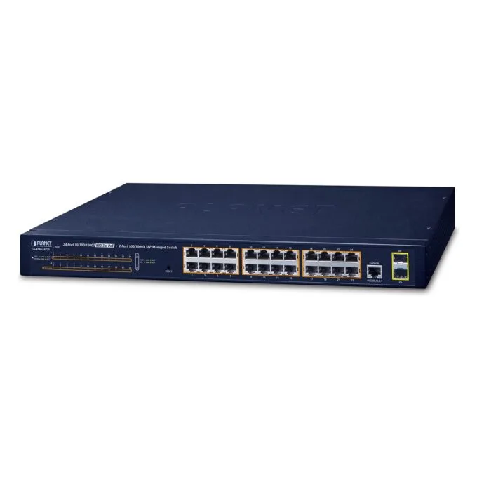 Planet GS-4210-24P2S 24-Port Managed Switch — image 1