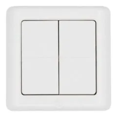 Shelly · Plug & Play · Blu ZB Wall Switch 4 · Wandtaster · 4-fach · 16 Aktionen · Bluetooth · Zigbee · Batterie · Weiß