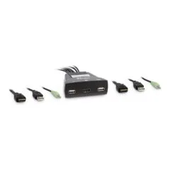 Inter-Tech KVM Switch LS-21HA HDMI, 2 Port, Kunststoff retail