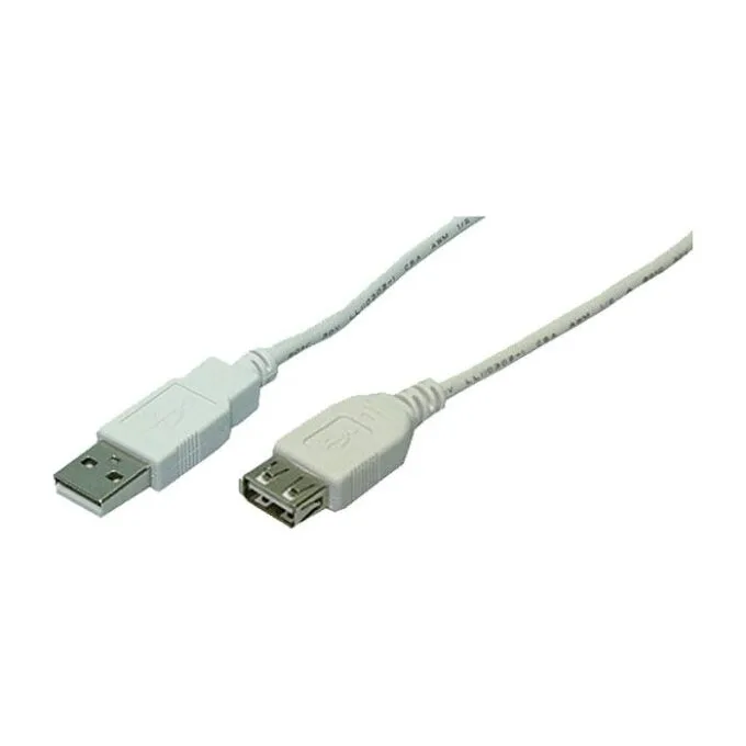 Logilink USB Kabel A -> A St/Bu 2m grau — image 1