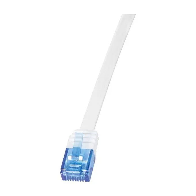 Logilink Flachpatchkabel RJ45 U/UTP Cat6 3.00m weiß — image 1
